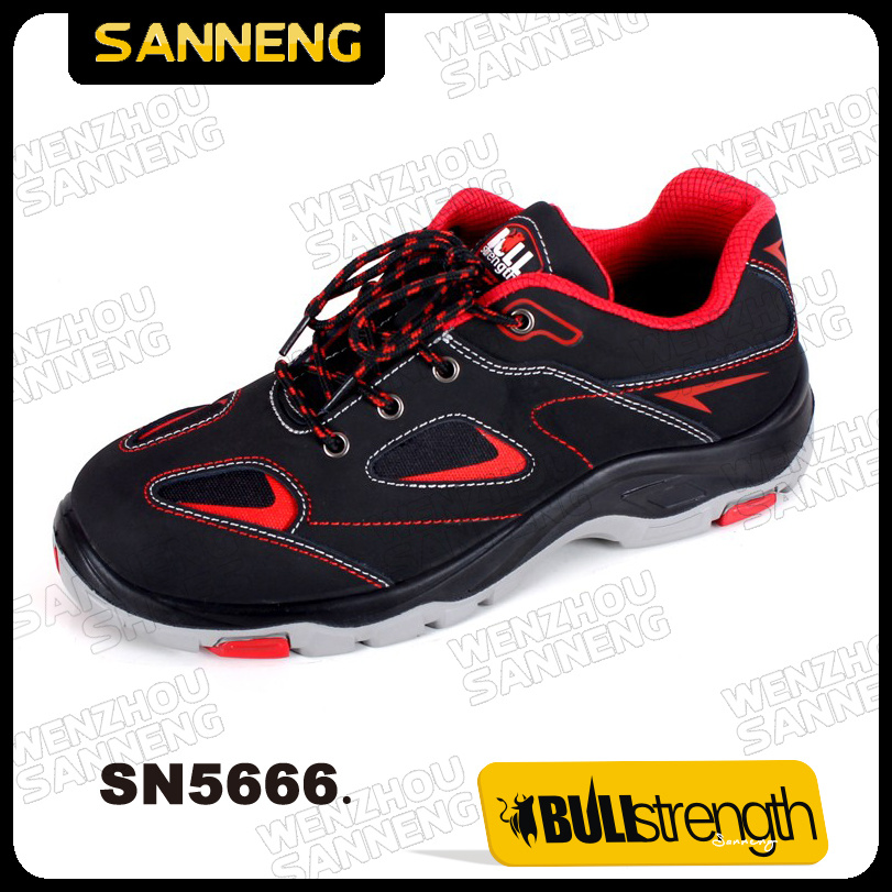 Low Cut PU+Rubber Outsole Shoes Industrial Safety Shoes (SN5666)
