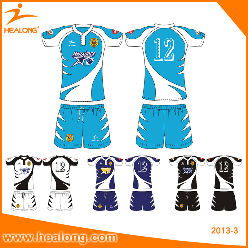Healong Cheap Brand Sublimated Rugby Uniform