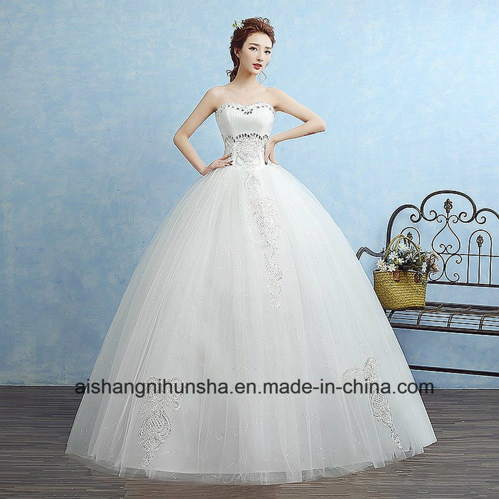 Sweetheart Princess Fashion Inexpensive Wedding Dress