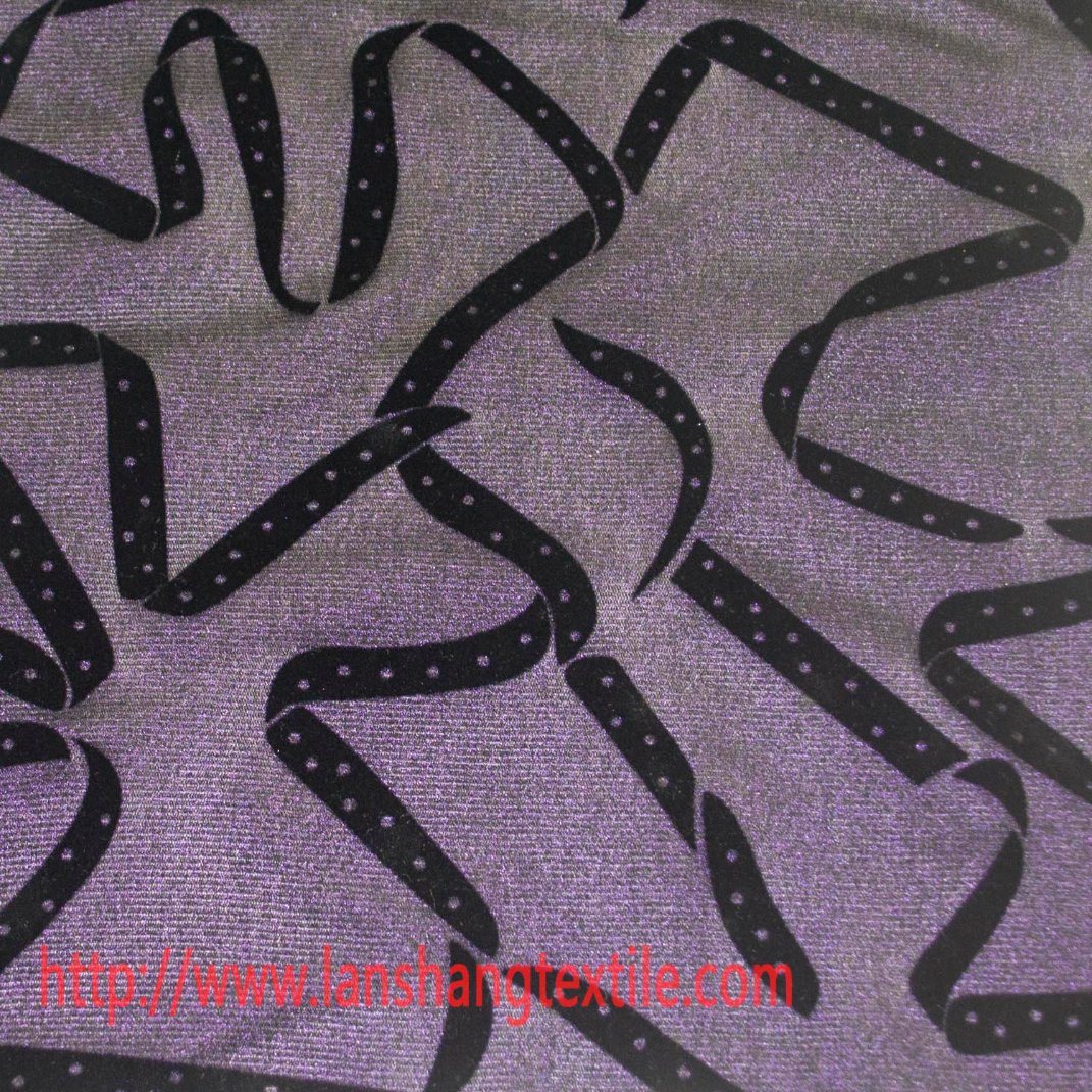DOT Flocking Cloth Nylon Fabric Chemical Fabric for Dress Shirt Skirt Curtain Home Textile