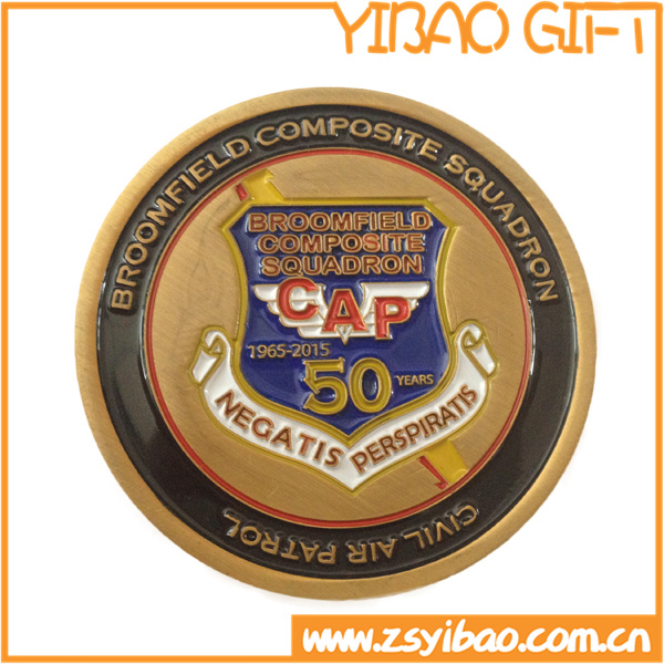 Metal Souvenir Challenge Coin with Custom Logo (YB-LY-C-11)