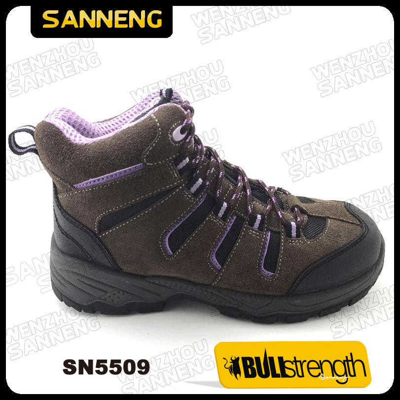 Sport Style Suede Leather Safety Shoe with PU/PU Outsole (SN5509)