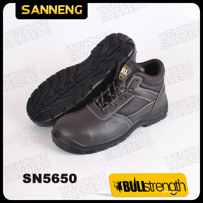 High Cut Genuine Leather Safety Footwear (SN5650)