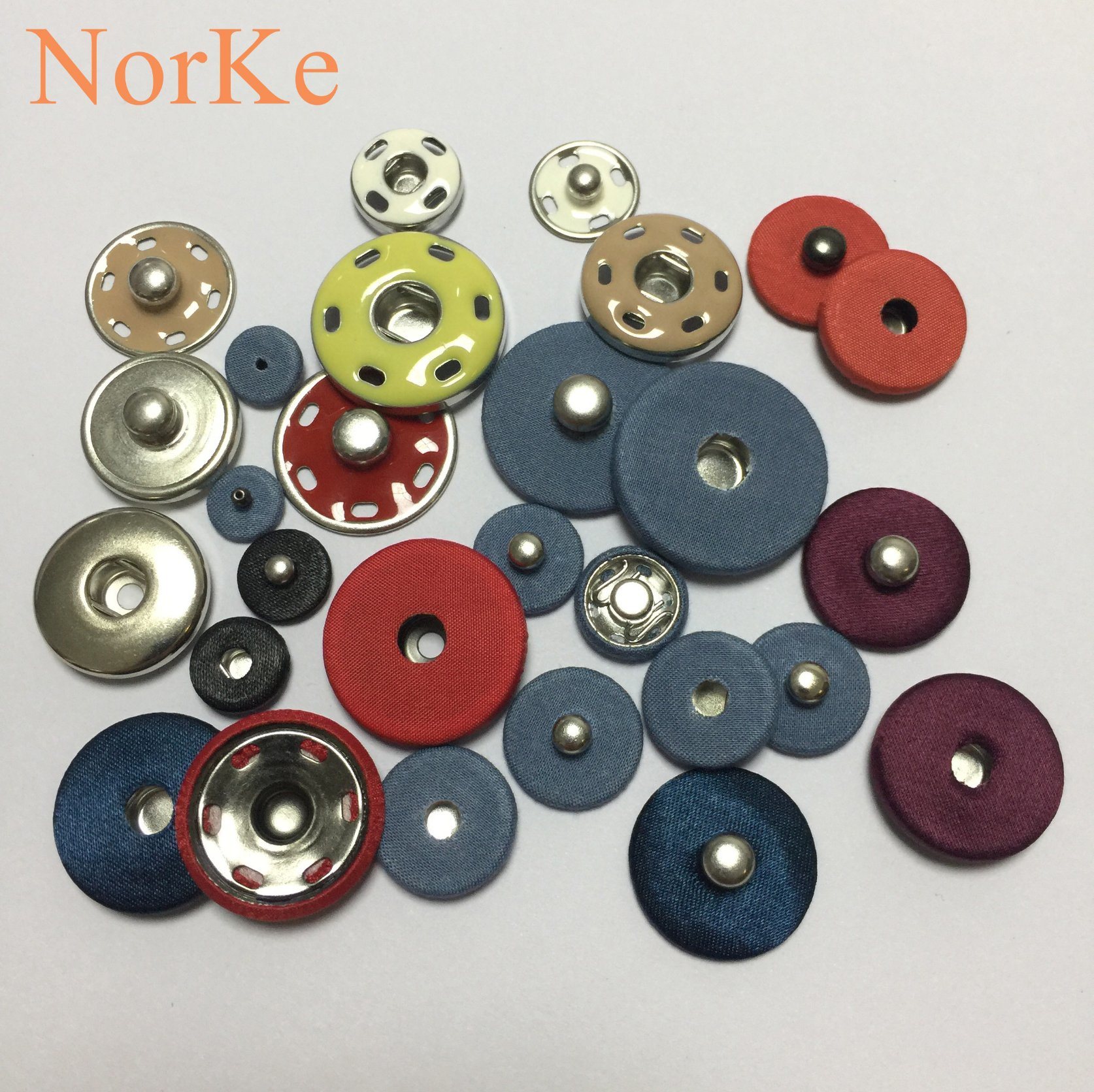 Sewing Fabric Covered Metal Snap Button