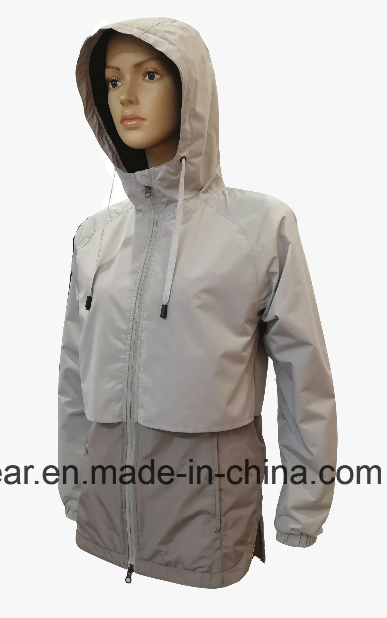 2018 Spring Fashion Waterproof Outdoor Hooded Rain Jacket