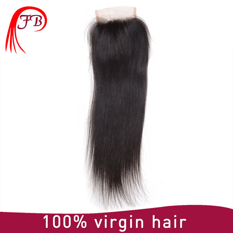 Wholesale Barzilian Virgin Hair Straight Lace 4× 4 Human Closure