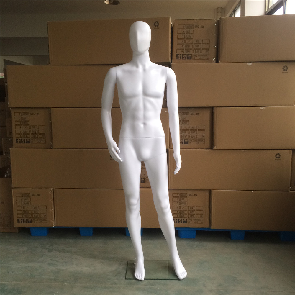 Hotselling Cheap Skin-White Male Mannequin with Base Standing