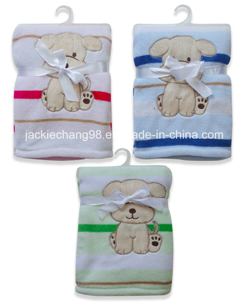 Printed 100% Polyester Coral Fleece Baby Blanket (HR02BB003)