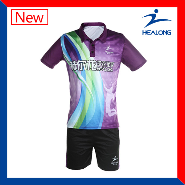 Healong Sports Jersey Custom Designs Unisex Full Sublimation Badminton Set (Sportswear)
