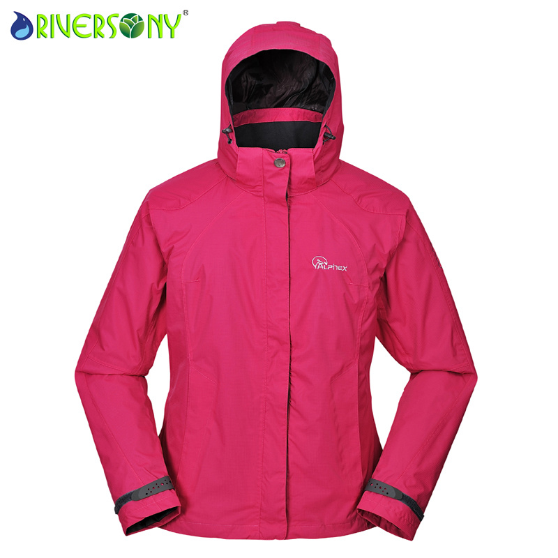 Outdoor Waterproof Jacket Red for Women