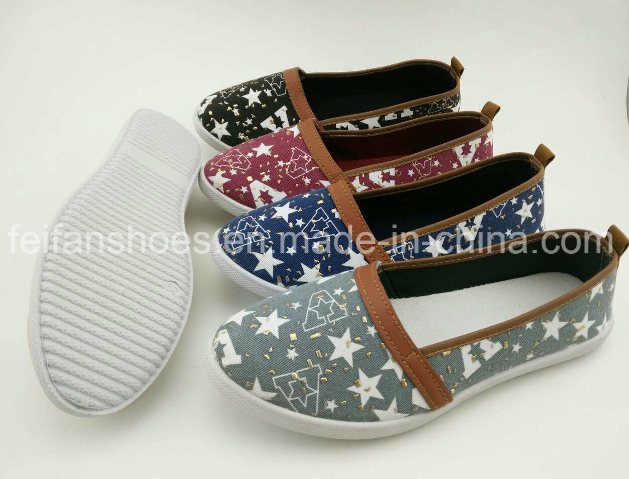 Latest Women Slip-on Canvas Shoes Casual Shoes Injection Footwear (CIMG1901)
