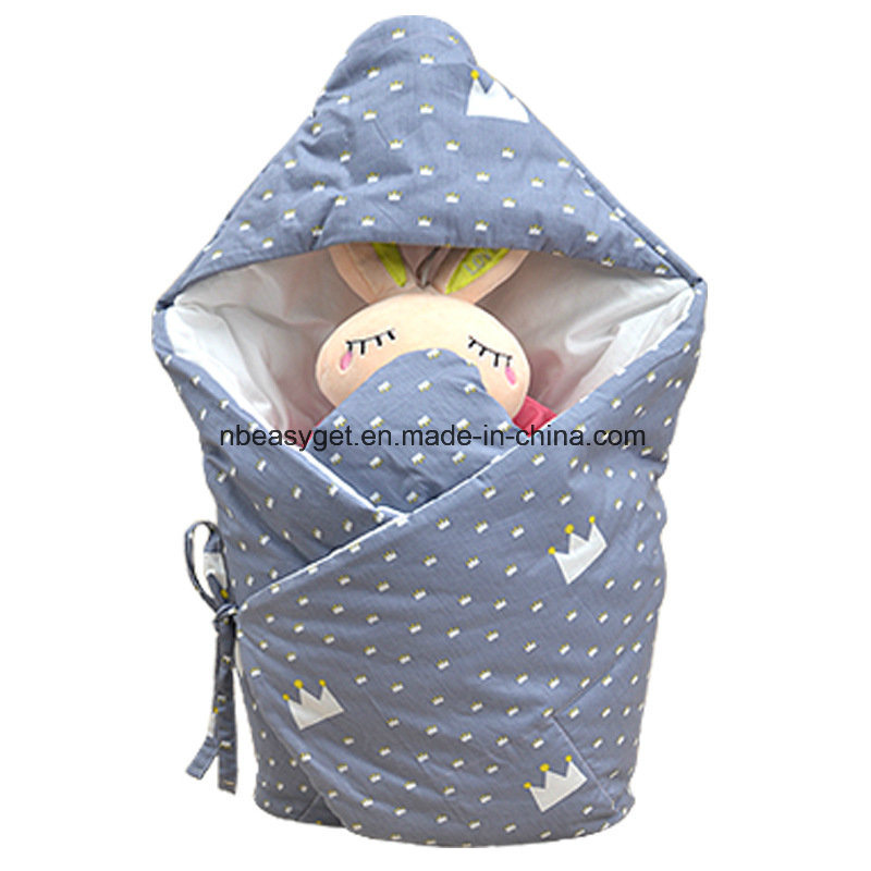 Baby Swaddle Blanket Sleep Sack Thick Fleece Swaddling Blankets Seperated Legs Soft Warm for Bath, Air-Conditioned, Autumn Esg10383