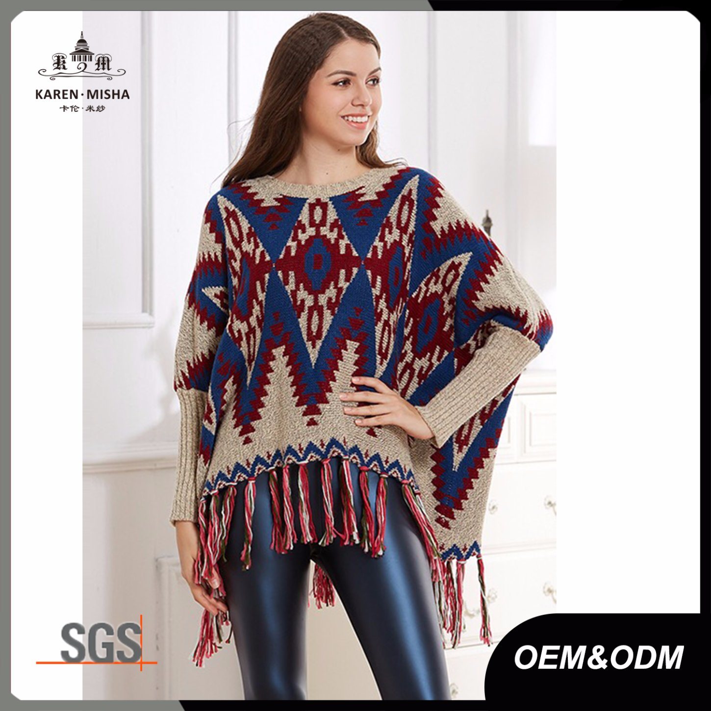 2017 Autumn Winter Fashion Long Sleeve Ethnic Style Sweater