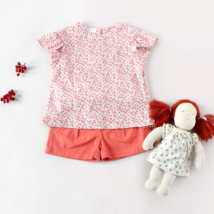 100% Cotton Kids Clothing Girl Clothes for Summer