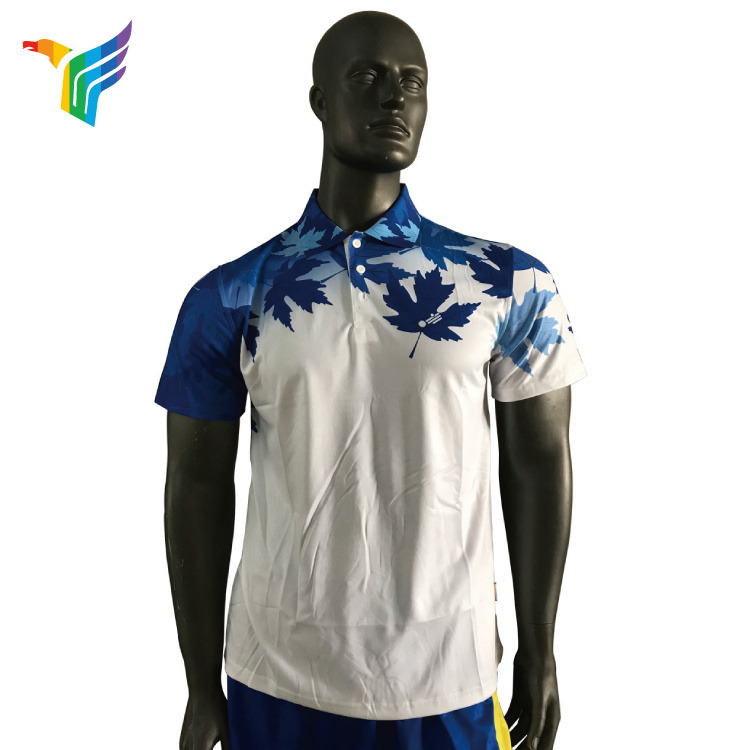 Design Your Own Sublimation Polo Shirt Custom Digital Printing Men/Woman Dri Fit T Shirt