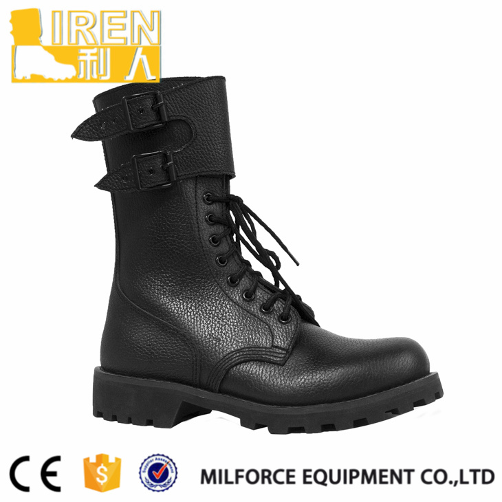 Full Grain Cow Leather French Rangers Military Boots