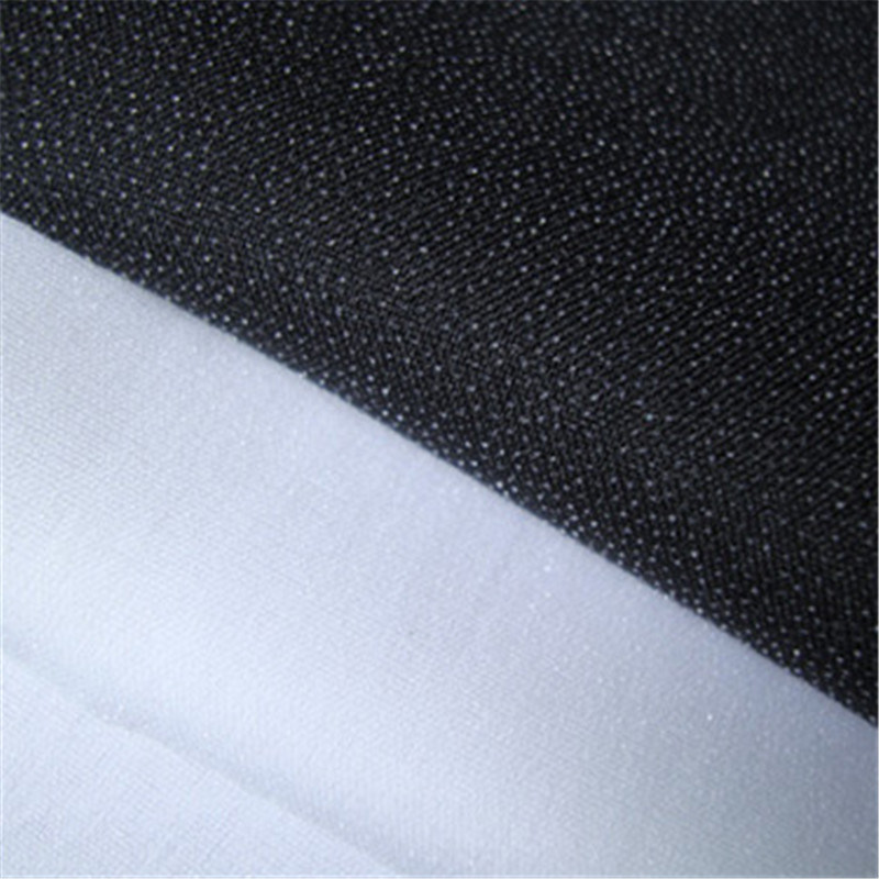 Garment Twill Weave Woven Fusible Interlining Fabric for Lady's Wear