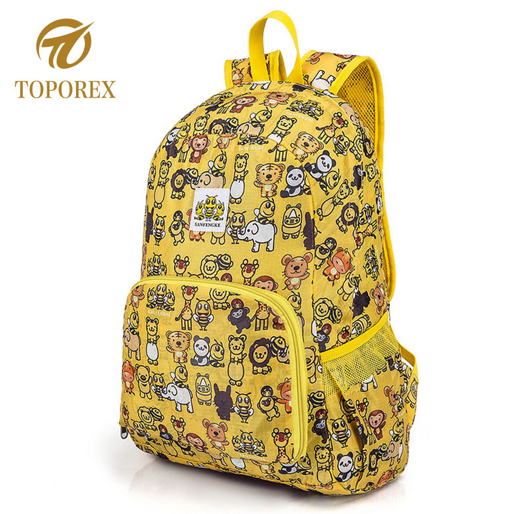Lightweight Foldable School Bag Sport Shoulder Bag Travel Backpack