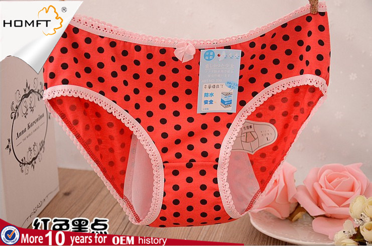 Hot Style Sweet Designs Girls Comfortable Menstruation Panties Physiological Underwear
