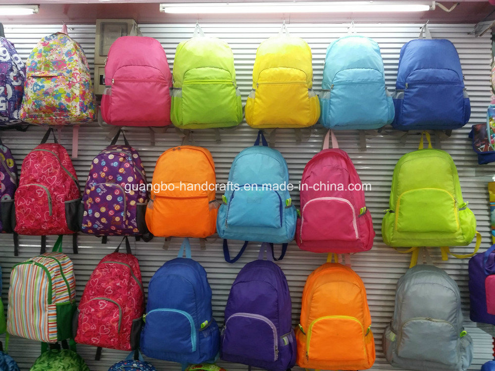 Promotional Colorful Polyester Hiking Waterproof Foldable Backpack