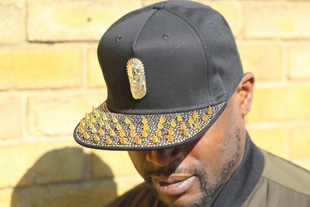 Metal Logo and Studs, PU Leather Trucker Cap Hat
