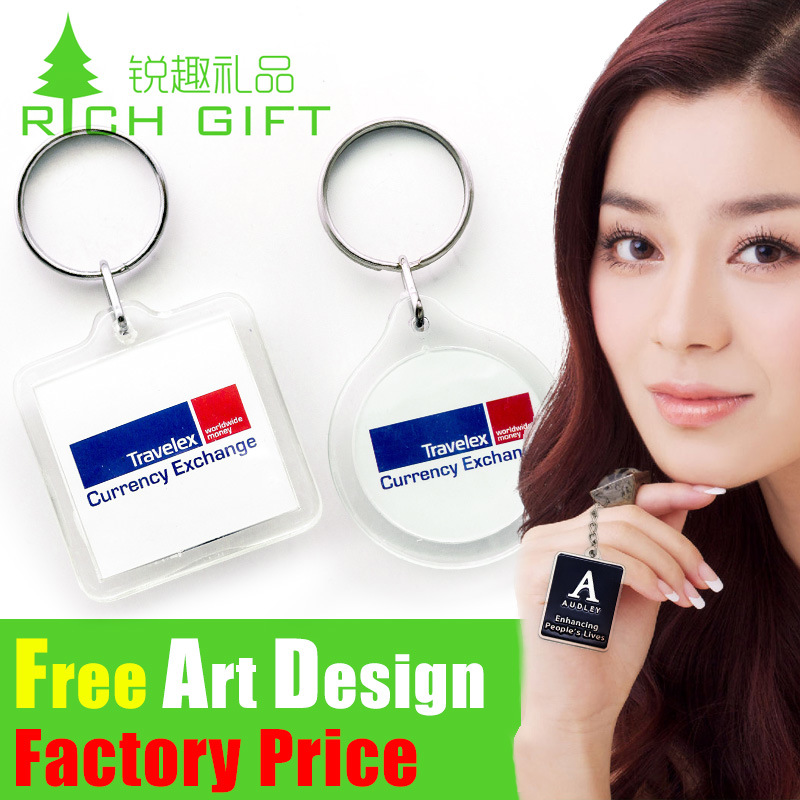 Factory Custom Promotion Good Quality Acrylic Keyring