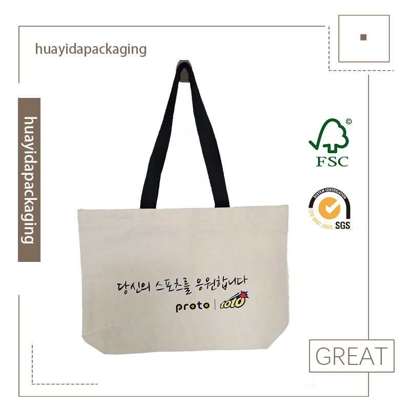 Top Quality Eco Shopping Canvas Bag Cotton Tote Bag
