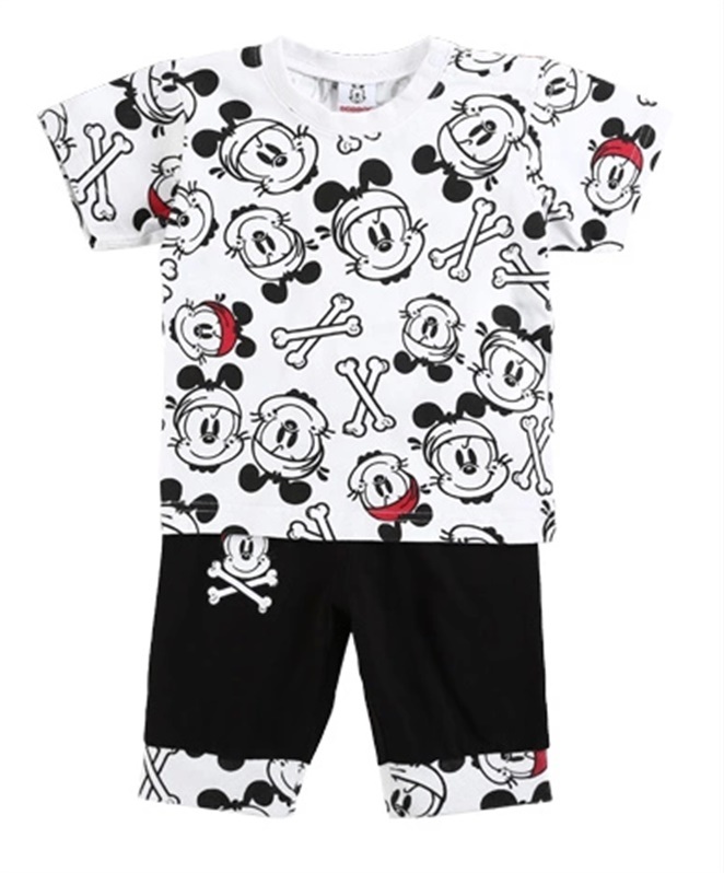 Kid's Funny Cartoon Picture Cotton Suits in Summer