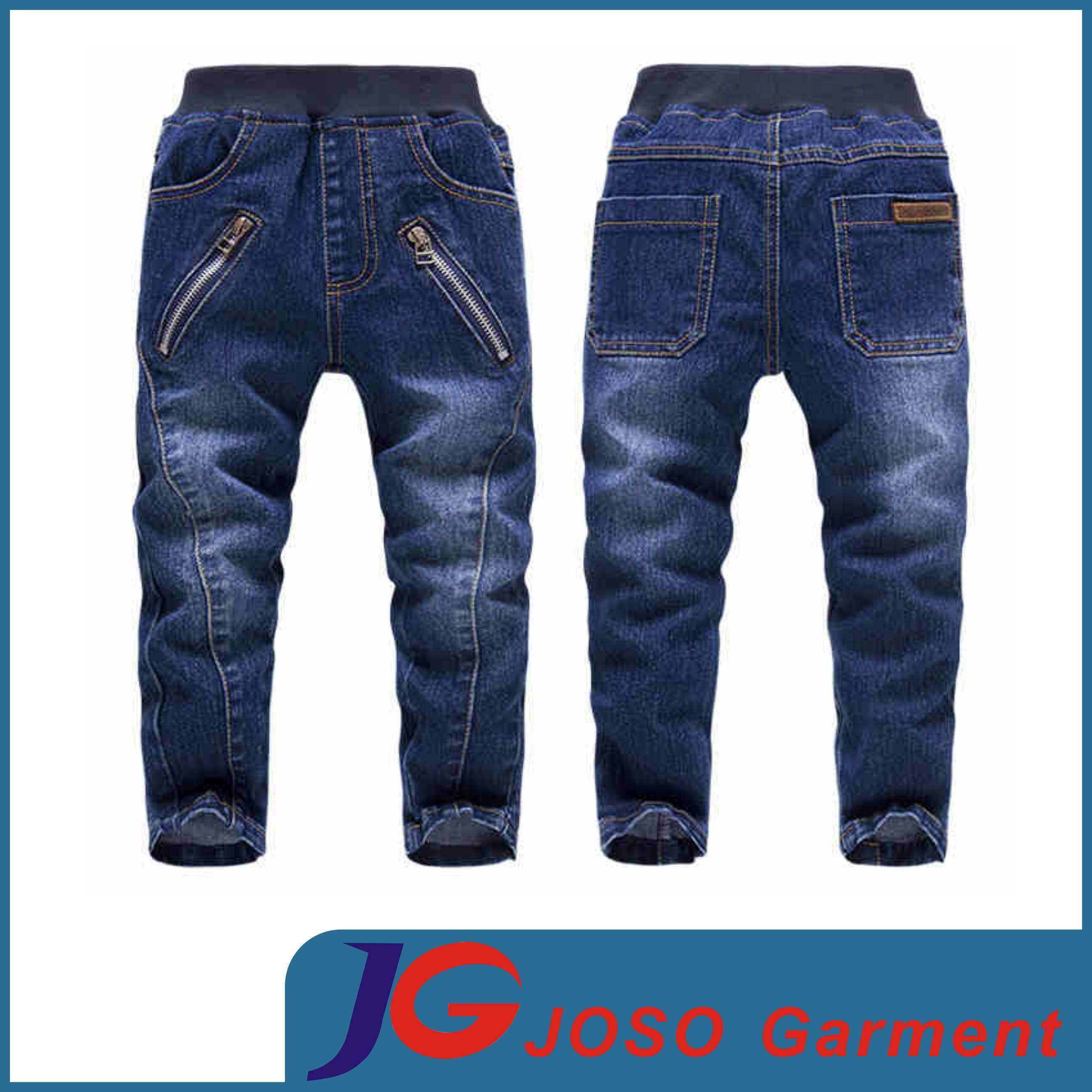 Boy Kids Navy Blue Stretch Pants (JC8019)