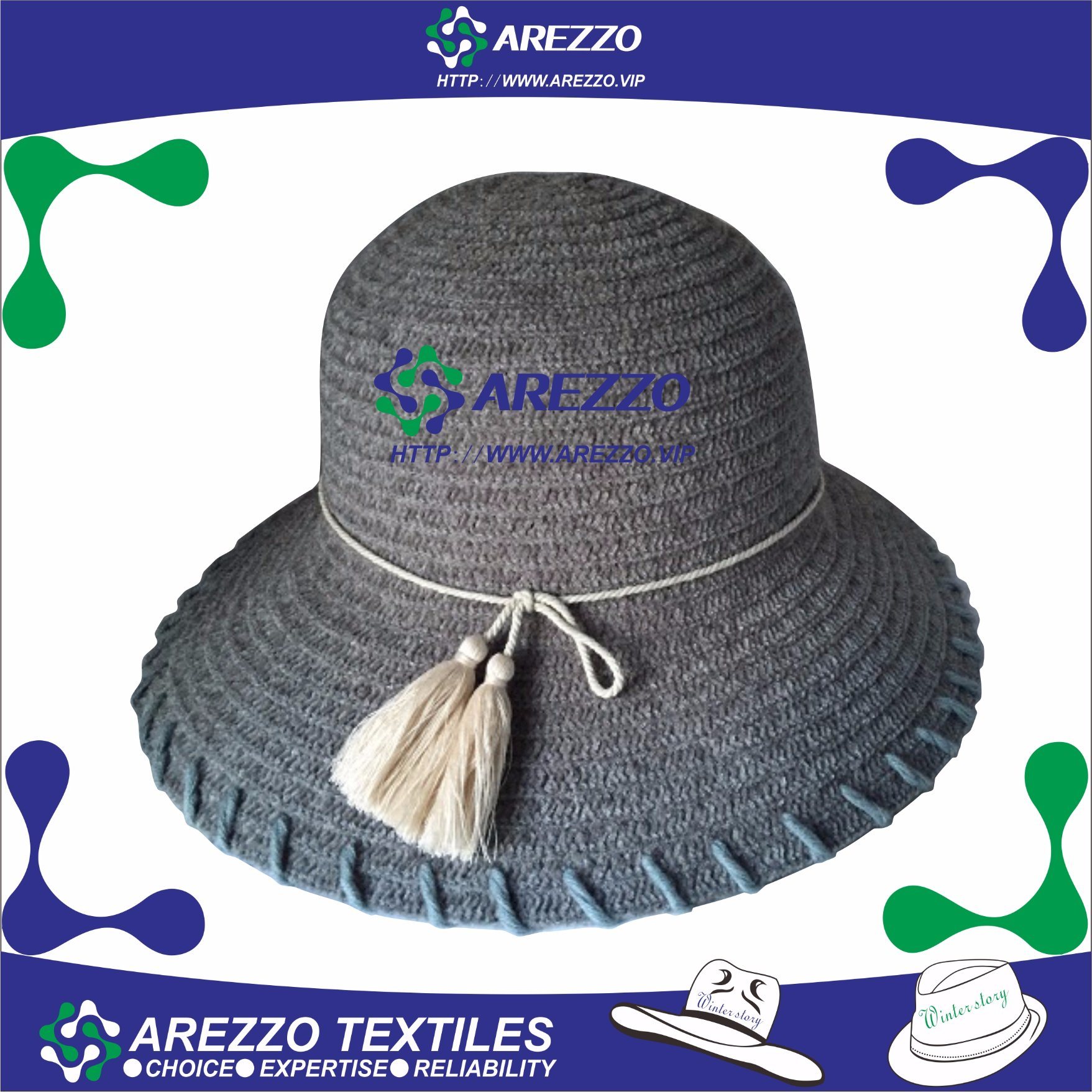 Lady Winter Polyester Bucket Hat (AZ038B)