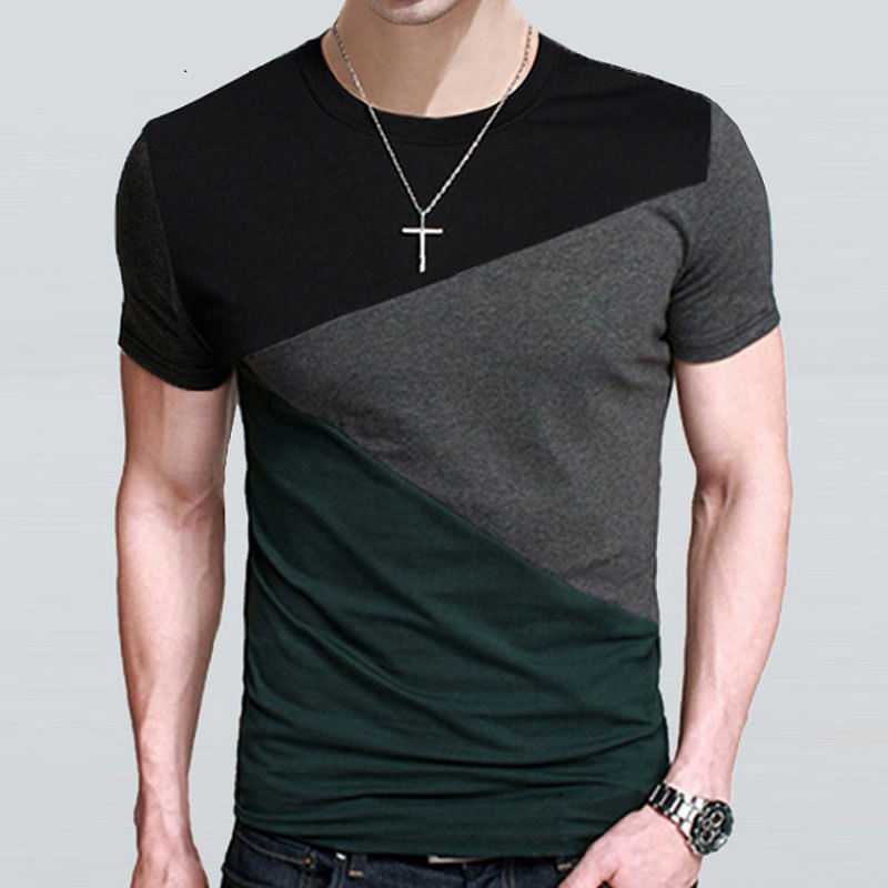 Men's O Neck Short Sleeve T-Shirt Slim Fit Casual Basic Tee Shirts