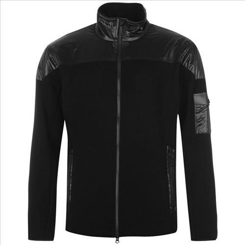 2016 Men's Cool Design Leisure Wear Black Fleece Jacket