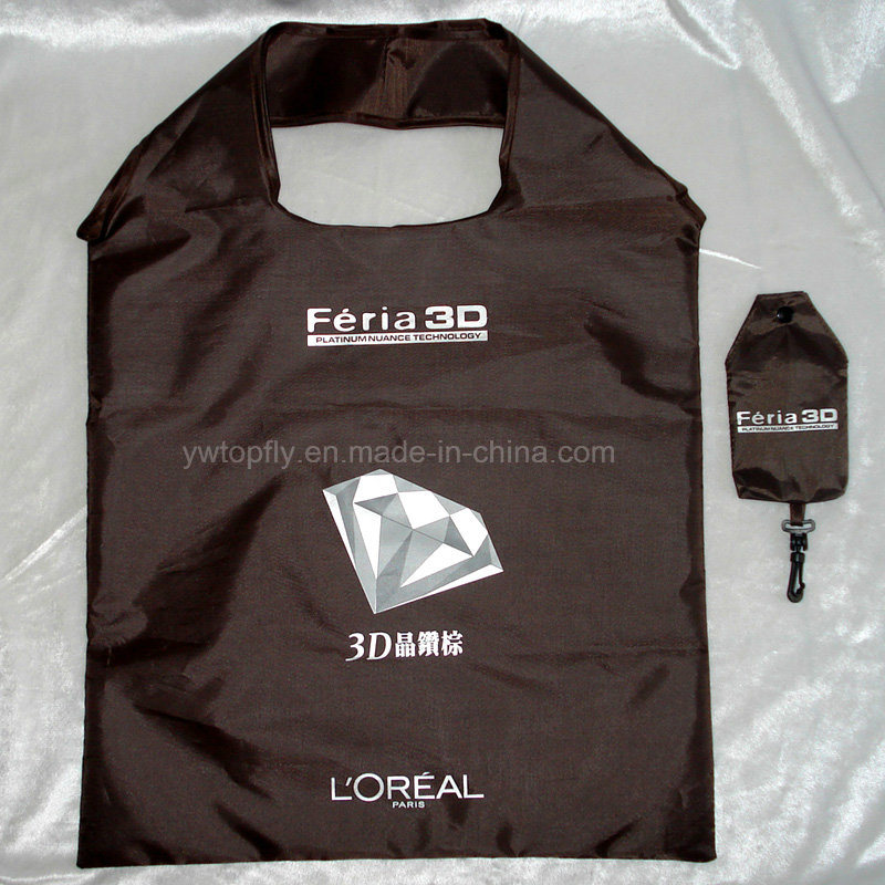 Recycled Foldable Polyester Groceries Tote Promotional Gift Shopping Bag