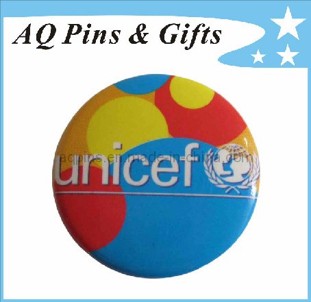 Unicef Sports Tin Button Badge with Cmyk Printing (button badge-18)