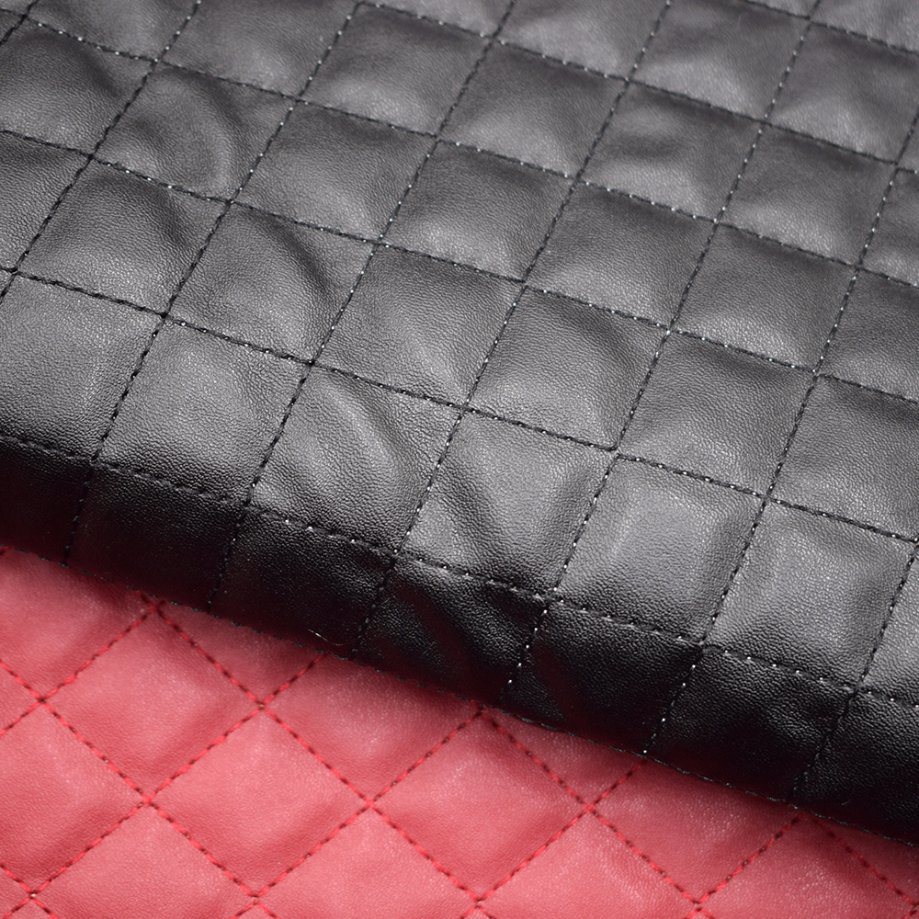 Lattice Embroidery Synthetic PU Leather Sofa Furniture Decoration Leather