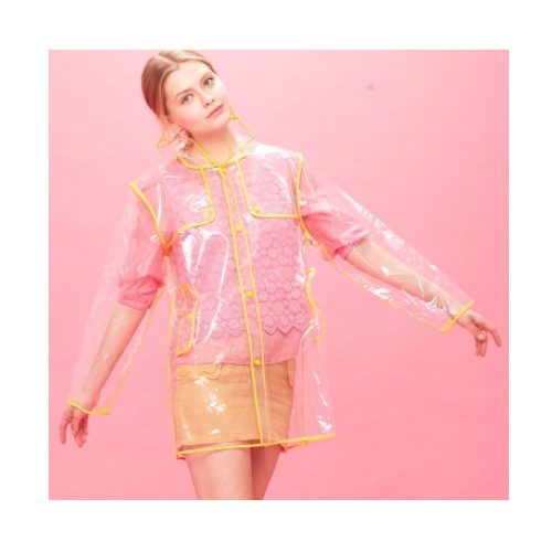 EVA Poncho Raincoats, Fashion Transparent Raincoats