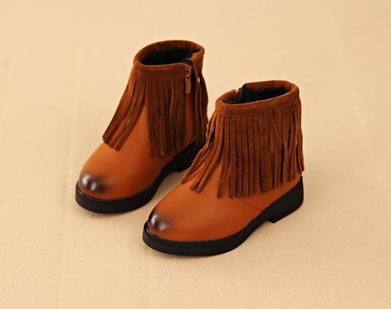 Flat High Quality Comfortable Gilrs Childrens Shoes Boots (K 33)