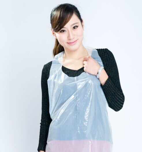 Economical Plastic HDPE/LDPE Disposable Apron for Cooking/Working