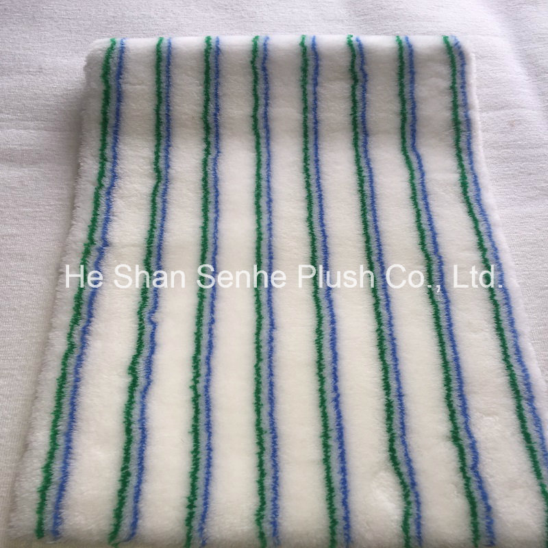 Blue and Green Paint Roller Fabric