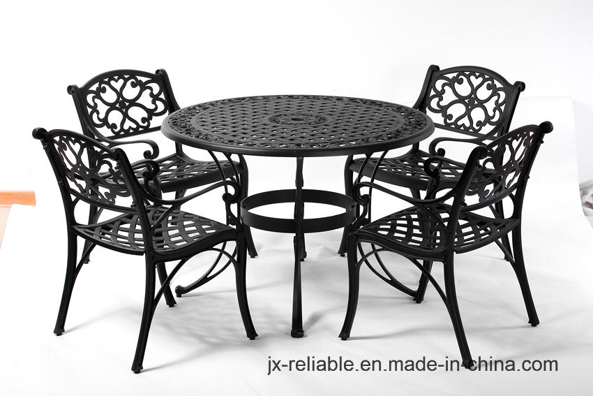 Elegant Dining Cast Aluminum Garden Set Furniture W/O Cushion