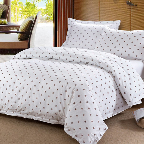 Wholesale Cheap Bed Linen 100% Cotton Print Hotel Collection Bedding