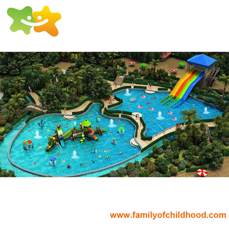 Aqua Park Water Park Slides, Water Play Structure in Guangzhou