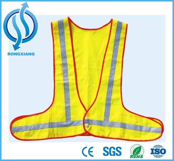 100GSM High Visible Reflective Road Vests with Two Tapes