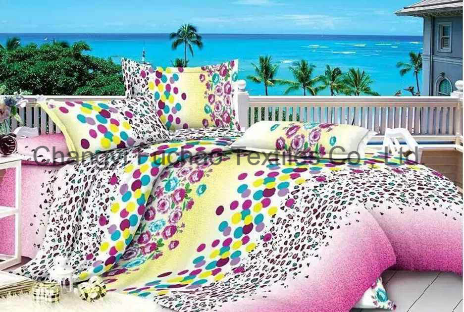 Poly Bedding Sets Quilt and Pillowcases Made in China