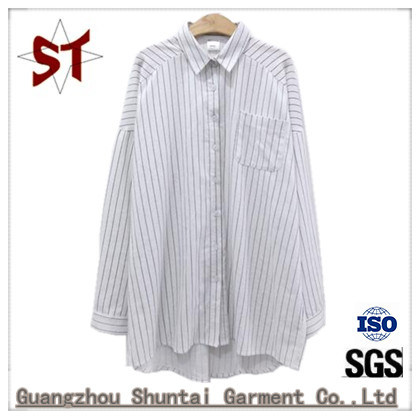 Wholesale Ladies Stripes Shirts Polo Collar