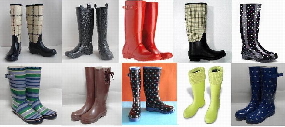 Various Women's Rubber Rain Boots, Ladies' Rain Boots, Cheapness Rubber Rain Boot