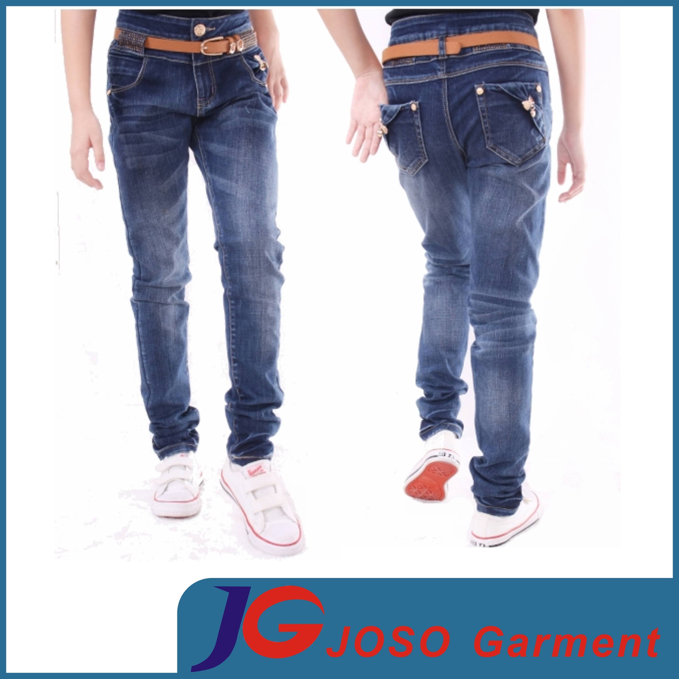 Fashion Little Girls Denim Jeans (JC5146)