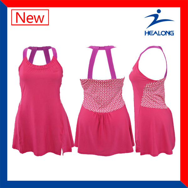 Healong Latest Design Special Full Sublimation Tennis Dress Wear
