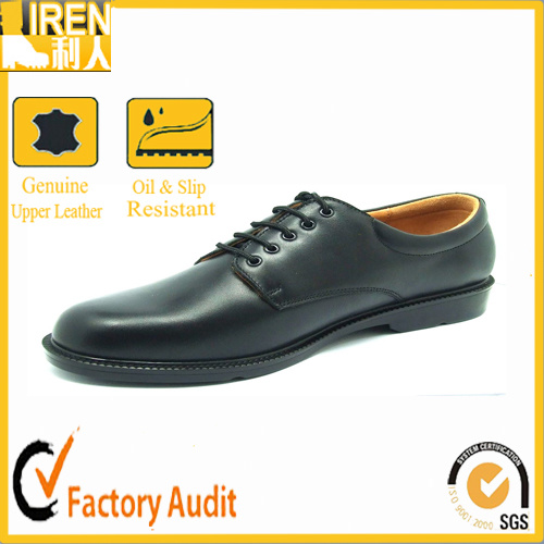 Soft Leather Lining Great Leather Upper Military Police Officer Shoes