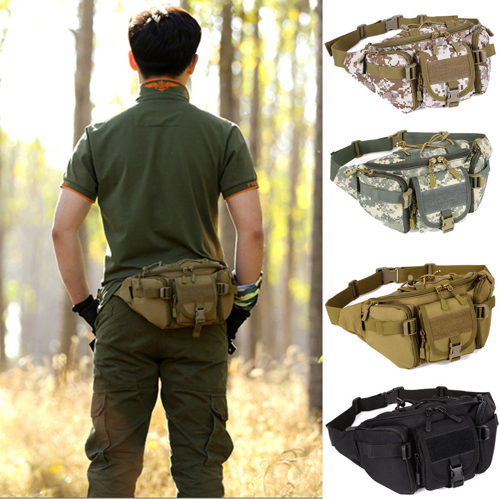 Unisex Utility Tactical Military Camping Hiking Outdoor Waist Belt Bag